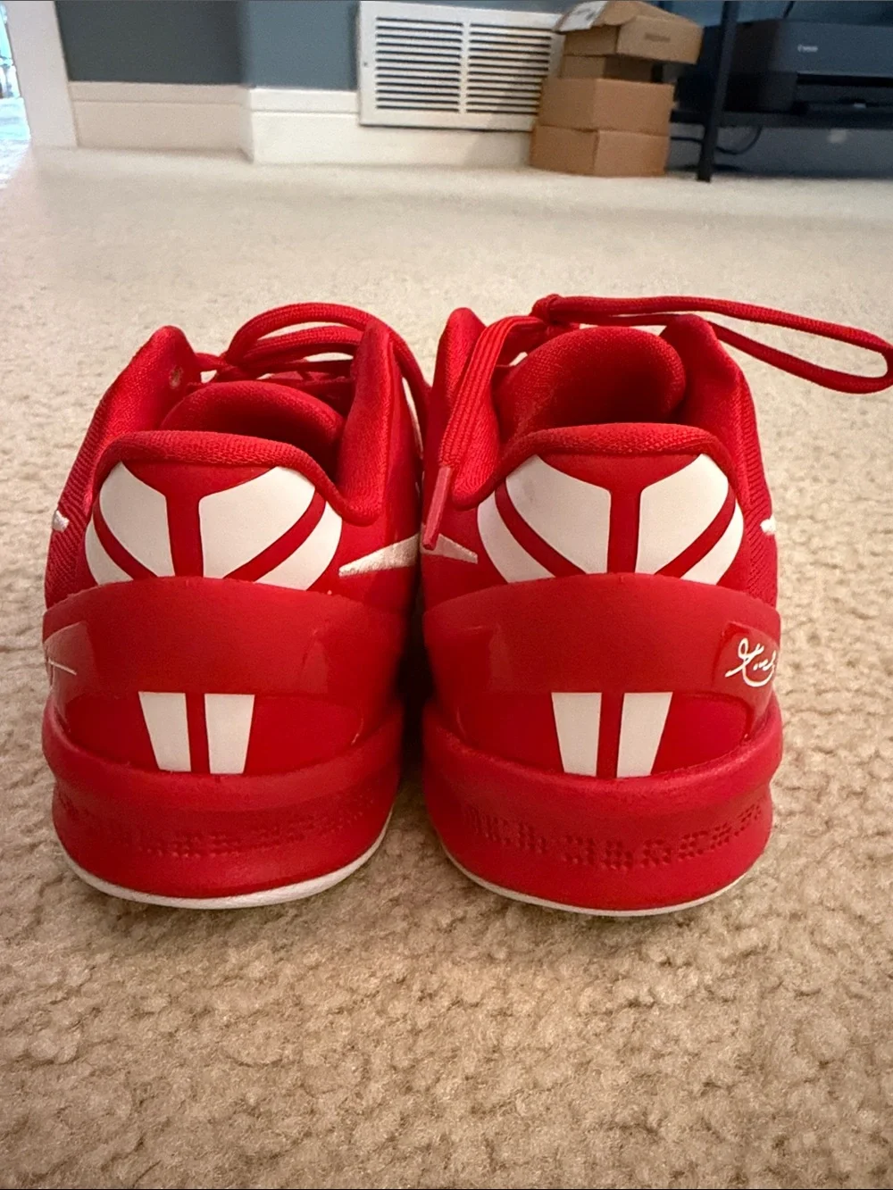 Kobe Bryant Logo Red Basketball Sneakers